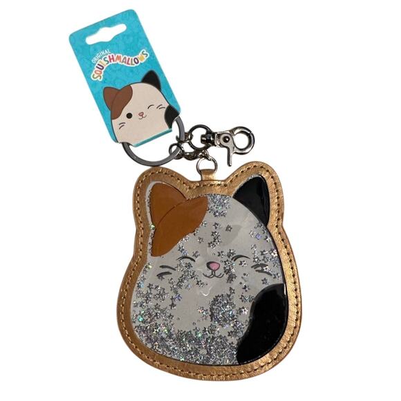 SQUISHMALLOW NWT Bag Charm Keyring Cam the Cat Approx. 3.75" x 3.25" - Picture 1 of 3